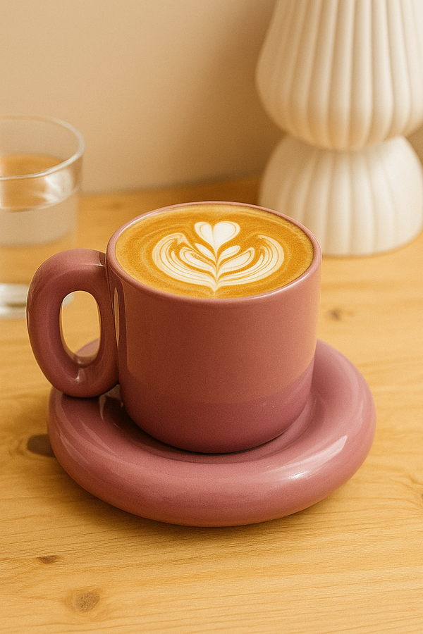 Flow Mug Set in Burgandy