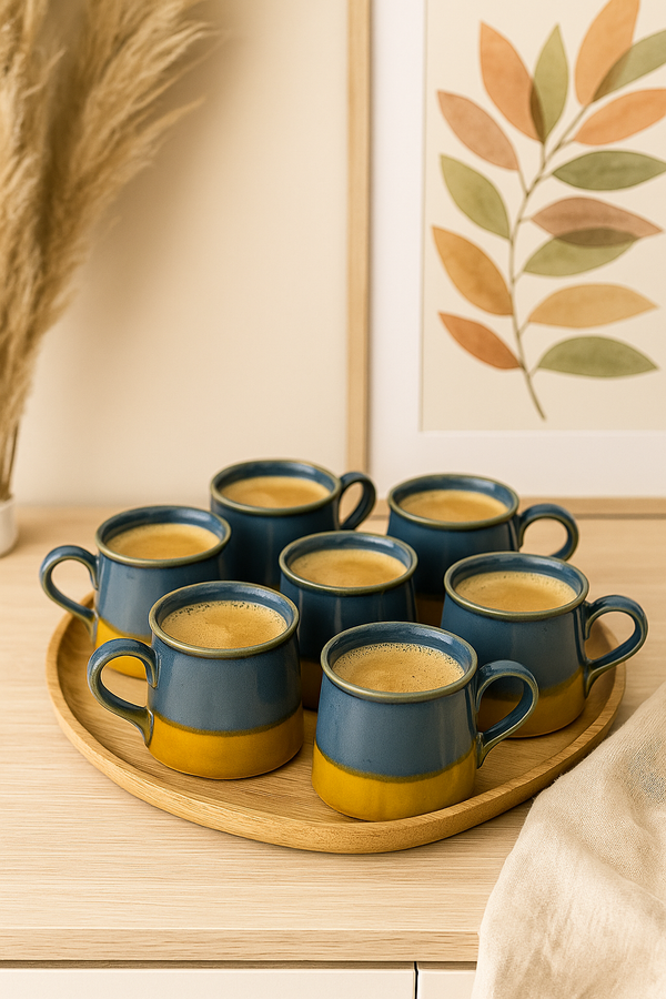 Mustard Potters Mug Set of 4