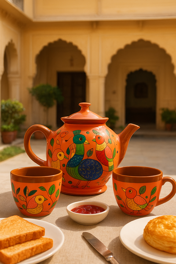 Red Terracotta Tea Set